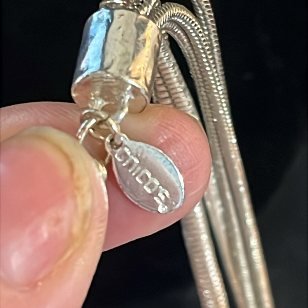Chico’s Silver Pendant Necklace - Picture 3 of 4